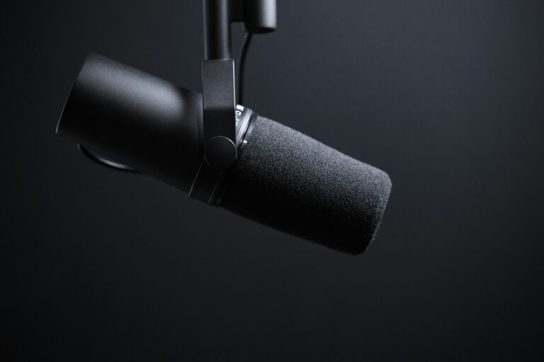 Podcast microphone.