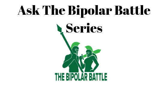 Ask the bipolar battle series and logo.